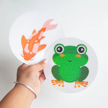 Load image into Gallery viewer, Zazi Slip-Safe Bath Spots - Garden Pond