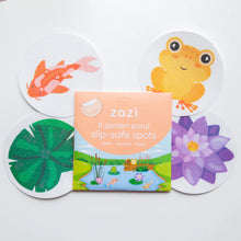 Load image into Gallery viewer, Zazi Slip-Safe Bath Spots - Garden Pond
