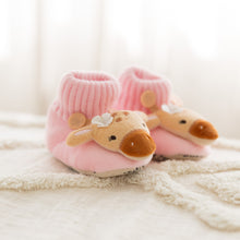Load image into Gallery viewer, SnuggUps Non-Slip Slippers For Toddlers - Giraffe