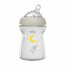 Load image into Gallery viewer, Chicco Natural Feeling 250ml Slow Flow 0m+ Glass Bottle
