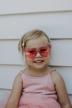 Load image into Gallery viewer, Glitter Girl Sparkling Heart Kids Sunglasses - GG Pink
