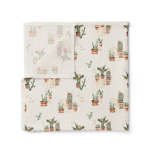 Load image into Gallery viewer, Confetti Kidz Organic Muslin Swaddle - Happy Cactus