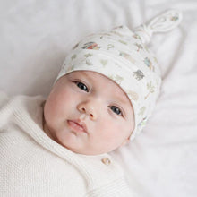 Load image into Gallery viewer, Imababy Knotted Beanie - Aotearoa Farm Muster (0-6 months)