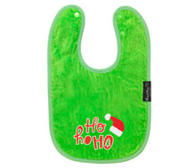 Load image into Gallery viewer, Mum2mum Christmas Wonder Bib - HoHoHo (Lime)