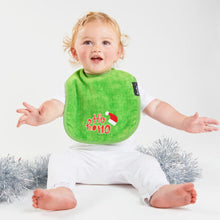 Load image into Gallery viewer, Mum2mum Christmas Wonder Bib - HoHoHo (Lime)