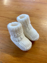 Load image into Gallery viewer, 100% Pure Merino Newborn Booties - Roll Down Top