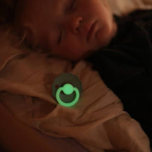 Load image into Gallery viewer, Frigg Silicone Moon Phase Pacifier 2 pack - Blush Night (GLOW IN THE DARK)