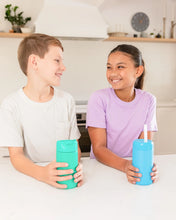 Load image into Gallery viewer, MontiiCo Fusion Smoothie Cup with Silicone Straw 350ml - Calypso
