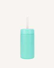 Load image into Gallery viewer, MontiiCo Fusion Smoothie Cup with Silicone Straw 350ml - Lagoon