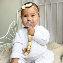 Load image into Gallery viewer, O.B Designs Beechwood & Silicone Dummy Chain - LEMON