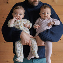 Load image into Gallery viewer, Nature Baby Merino Pointelle Kimono Stretch & Grow - Lilac