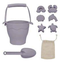 Load image into Gallery viewer, Playground Silicone 8pc Bucket & Spade Set - Lilac
