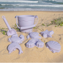 Load image into Gallery viewer, Playground Silicone 8pc Bucket & Spade Set - Lilac