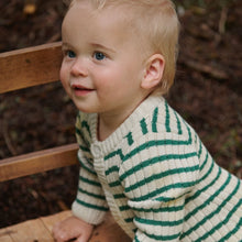 Load image into Gallery viewer, Nature Baby Lou Suit - Pine Sailor Stripe 6-12 mths