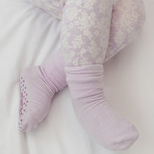 Load image into Gallery viewer, Woolbabe Merino & Organic Cotton Sleepy Socks - Mauve