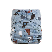 Load image into Gallery viewer, Bear &amp; Moo Reusable OSFM Cloth Nappy - Meow
