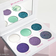Load image into Gallery viewer, Glitter Girl Mini Eyeshadow Palette - Mia Mermaid