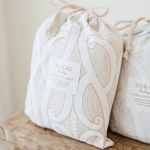 Load image into Gallery viewer, BO & KO Baby Fitted Cot Sheet - Te Pātiki Mocha