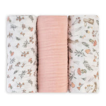 Load image into Gallery viewer, The Little Linen Company Muslin Wrap 3 Pack - Harvest Bunny