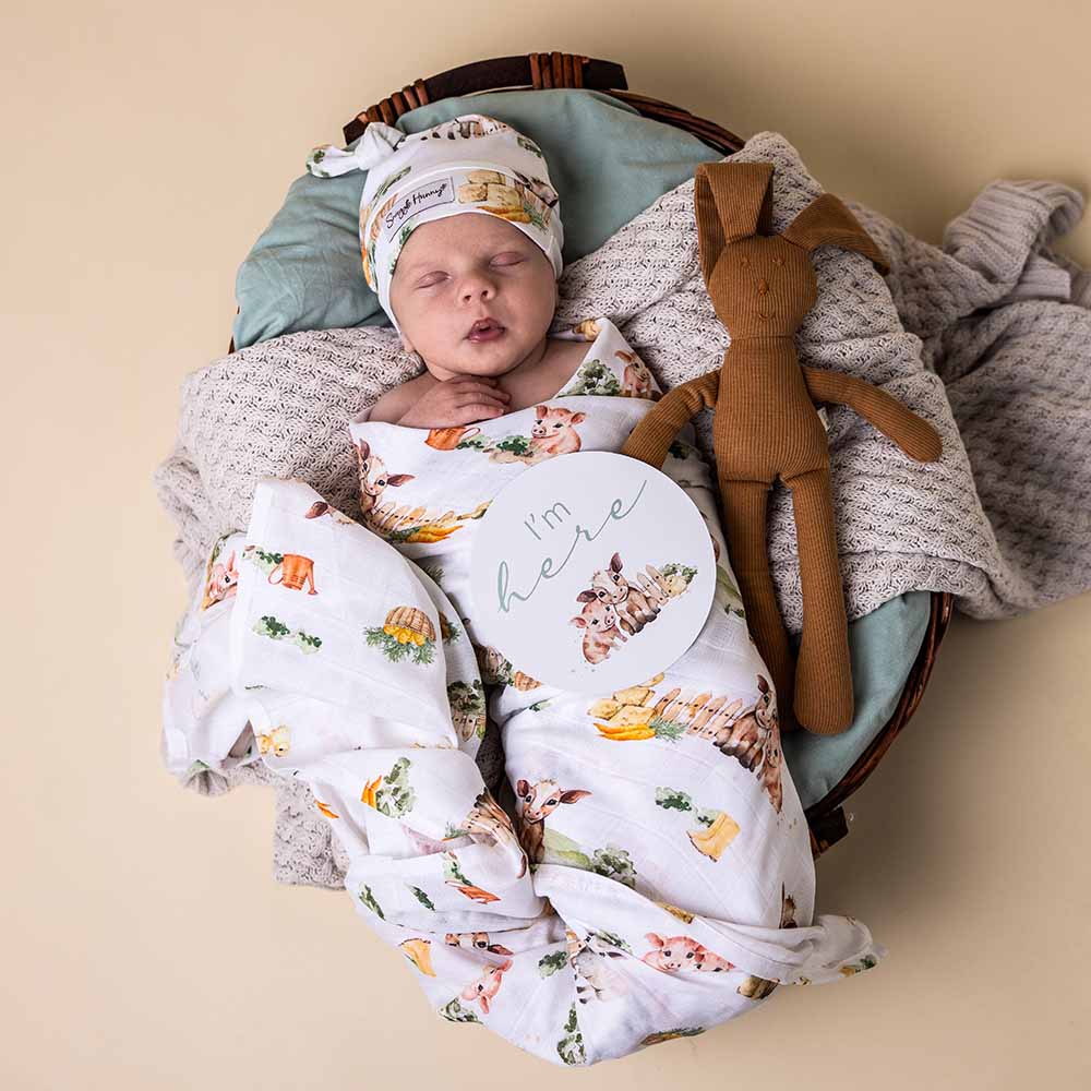 Organic Muslin Wrap - Farm Organic Muslin Wrap - Farm
