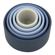 Load image into Gallery viewer, Playground Silicone Nesting Blocks - Multi Blue