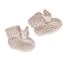 Load image into Gallery viewer, Acorn Cottontail Booties - Oatmeal