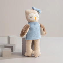 Load image into Gallery viewer, Living Textiles Knitted Animal Soft Toy - Ollie the Owl