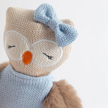 Load image into Gallery viewer, Living Textiles Knitted Animal Soft Toy - Ollie the Owl