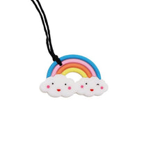 Load image into Gallery viewer, Jellystone Silicone Necklace - Rainbow Pendant - Pastel
