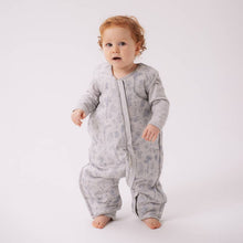 Load image into Gallery viewer, Woolbabe Duvet Weight Sleeping Suit - Pebble Wilderness - 1 year