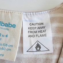 Load image into Gallery viewer, Woolbabe Duvet Weight Sleeping Suit - Pebble Wilderness - 1 year