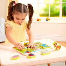 Load image into Gallery viewer, B. Peek & Explore Chunky 8 piece Puzzle - Farm Animals