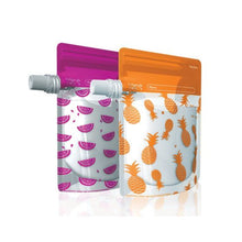 Load image into Gallery viewer, Cherub Baby On-The-Go Food Pouches 10pk - Neon Melon & Pineapple