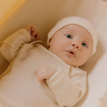 Load image into Gallery viewer, Nature Baby Merino Pointelle Gown - Natural