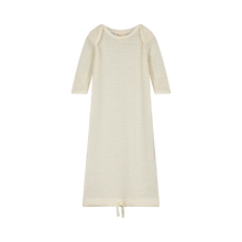 Load image into Gallery viewer, Nature Baby Merino Pointelle Gown - Natural