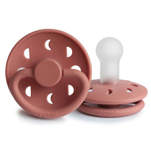 Load image into Gallery viewer, Frigg Silicone Pacifier 2 pack - Moon Phase - Powder Blush/Blush