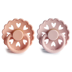 Frigg Silicone Pacifier 2 pack - Fairy Tale Mix Duo - Princess and the Pea/Thumbelina