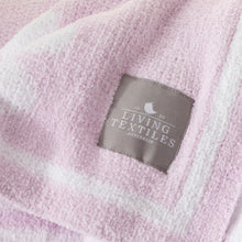 Load image into Gallery viewer, Living Textiles Chenille Baby Blanket - Purple Flowers