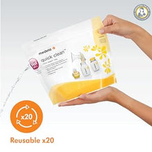 Load image into Gallery viewer, Medela Quick Clean Microwave Bags 5 pack - Sanitises in 90 seconds!