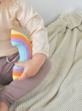 Load image into Gallery viewer, Over the Dandelions Crochet Rainbow Rattle