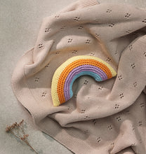 Load image into Gallery viewer, Over the Dandelions Crochet Rainbow Rattle