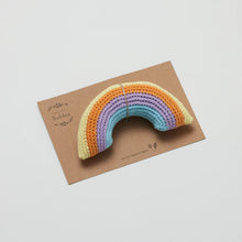 Load image into Gallery viewer, Over the Dandelions Crochet Rainbow Rattle