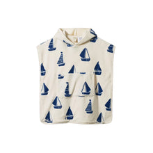Load image into Gallery viewer, Nature Baby Organic Cotton Terry Poncho Towel - Regatta