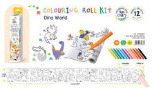 Load image into Gallery viewer, Haku Yoka Colouring Roll Kit - Dino World