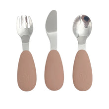 Load image into Gallery viewer, Petite Eats Full Metal Cutlery Set - Choose your colour
