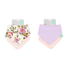 Load image into Gallery viewer, All4Ella Bandana Bibs 2pk – Reversible - Rose