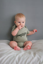 Load image into Gallery viewer, Burrow & Be Tuatara Short Sleeve Bodysuit