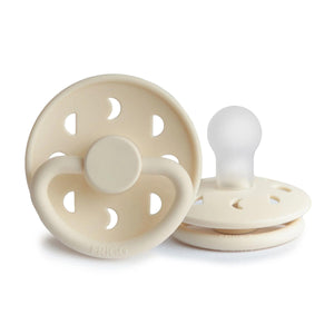 Frigg Silicone Pacifier 2 pack - Moon Phase - Cream/Croissant