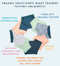 Load image into Gallery viewer, Snazzipants Organic Night Training Pants - Sweet Hearts