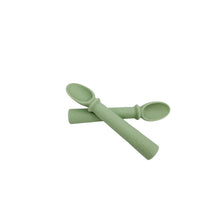 Load image into Gallery viewer, Petite Eats Silicone Spoon Twin Set - 2 pack - Choose Your Colour